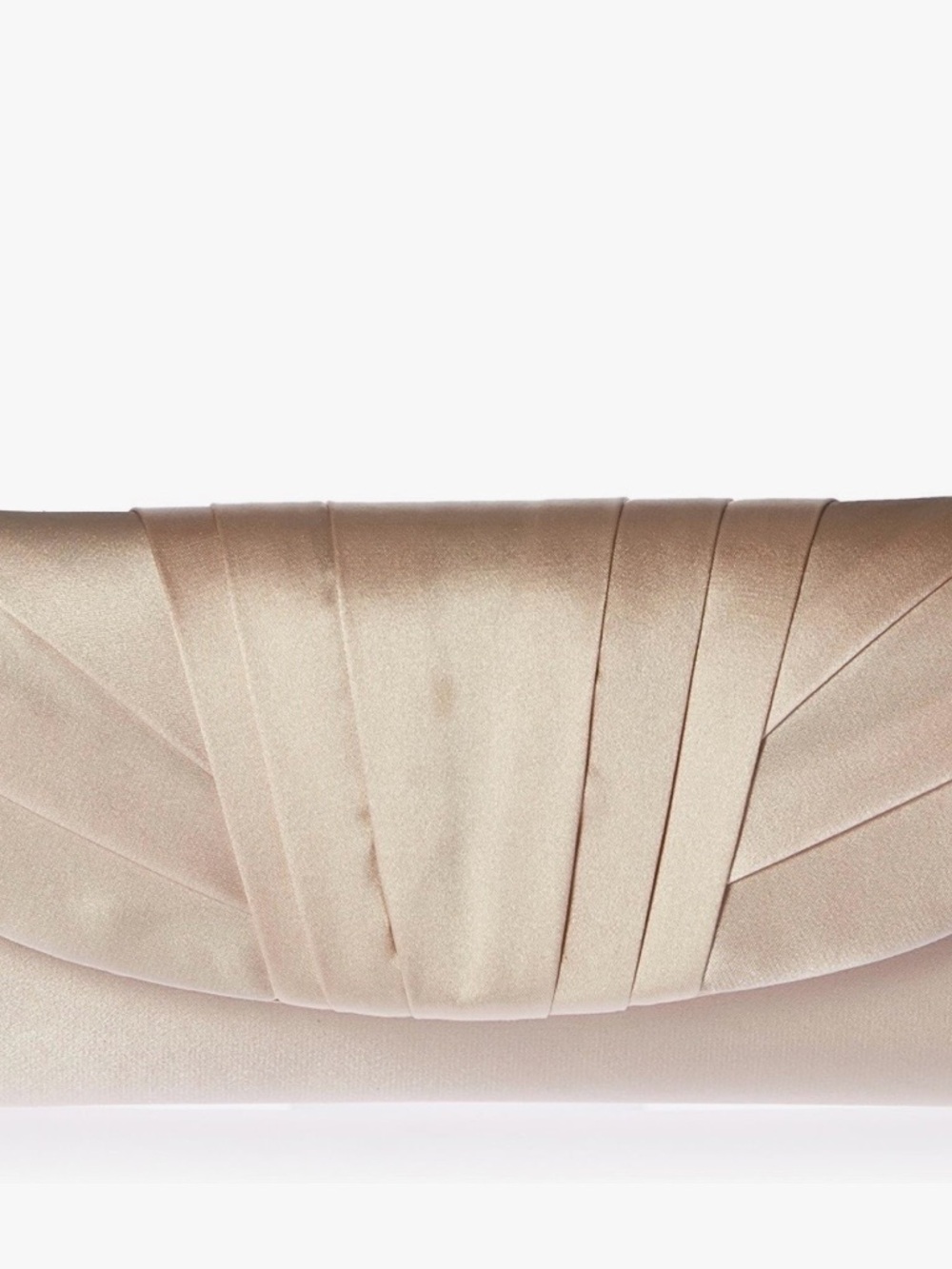 Jessica McClintock Satin Cream Clutch